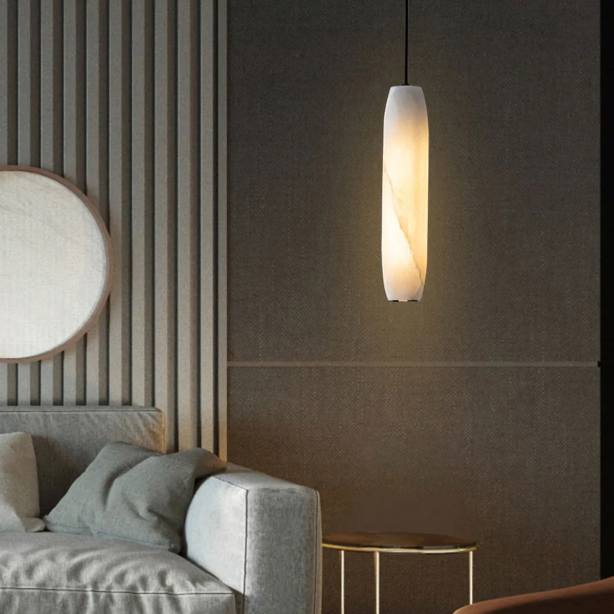 Marble Flute Pendant Light