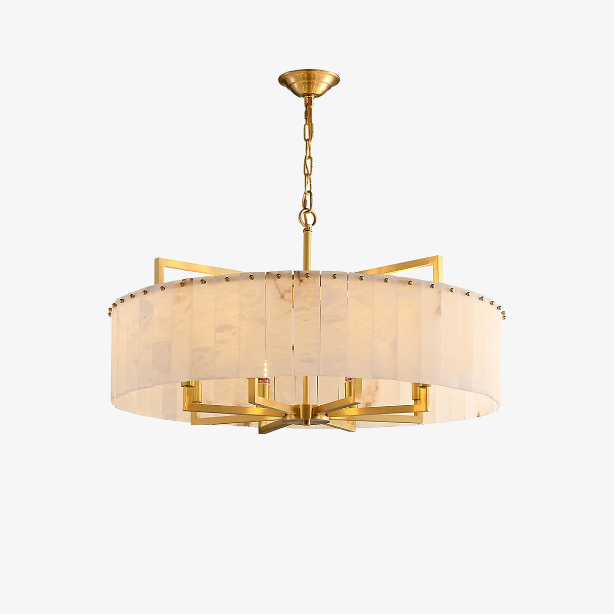 Alabaster Round Chandelier