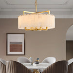Alabaster Round Chandelier