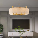 Alabaster Round Chandelier