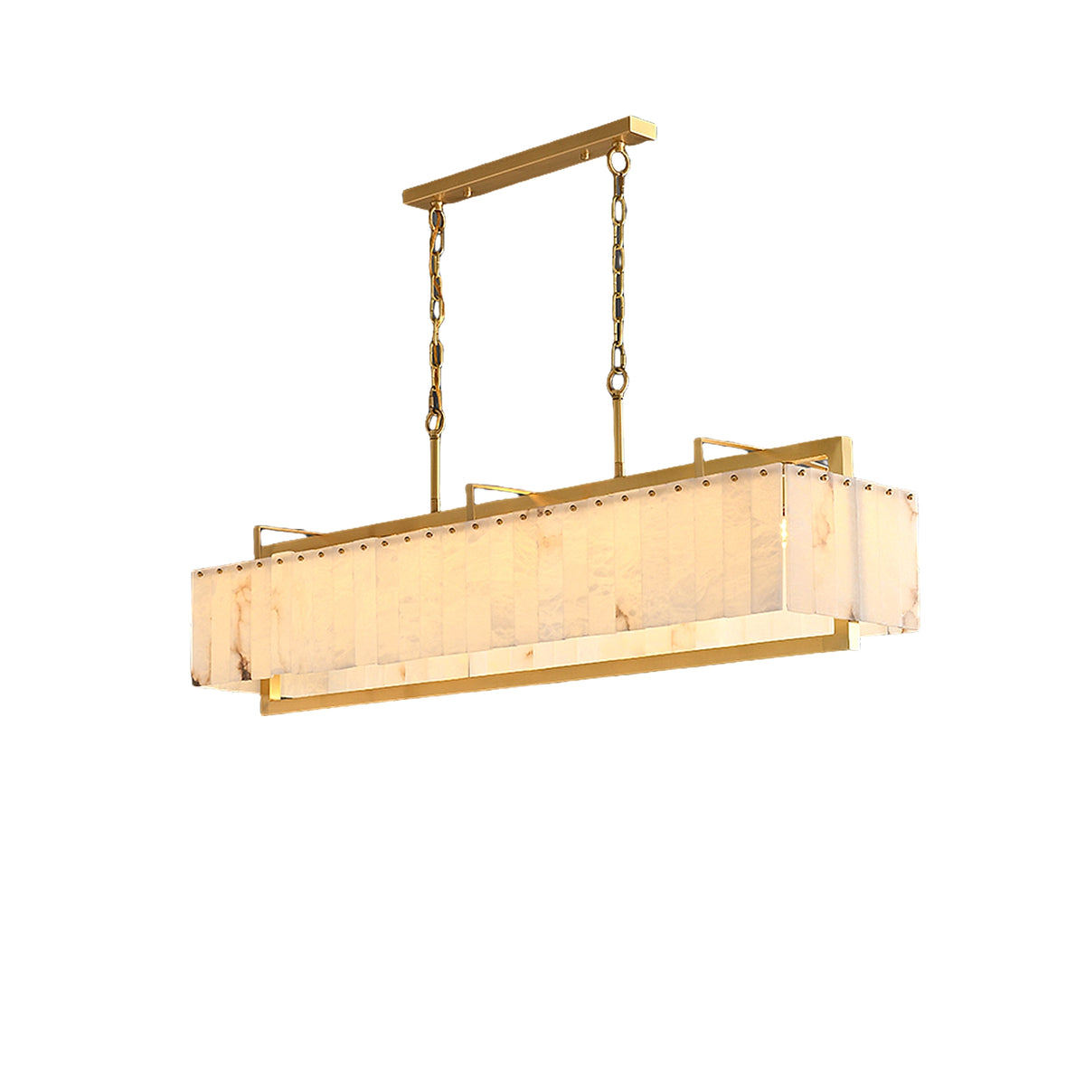 Alabaster Round Chandelier