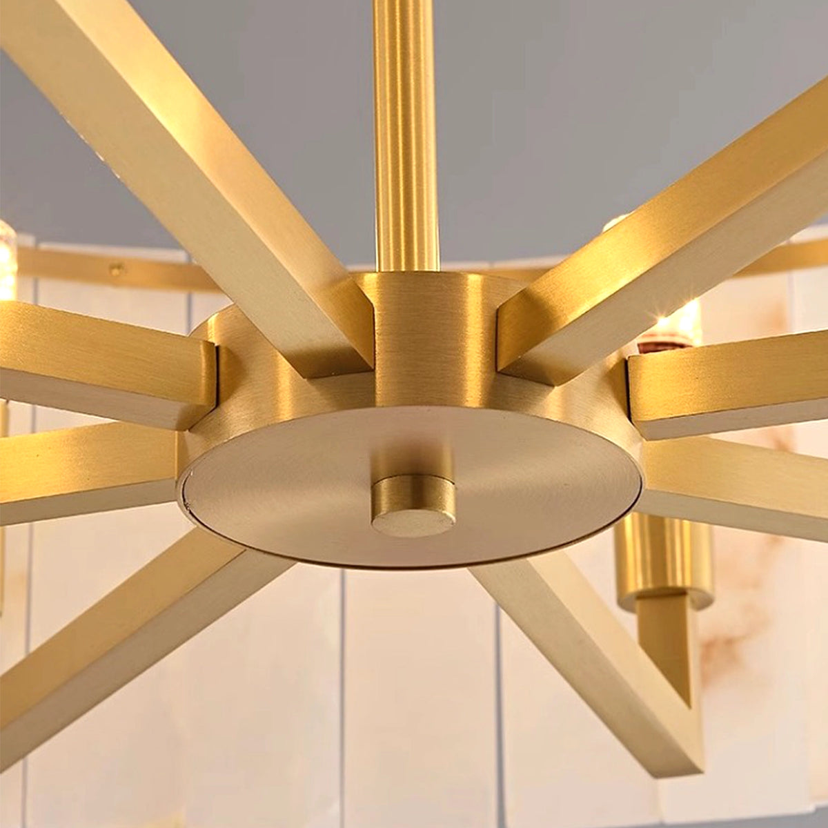 Alabaster Round Chandelier