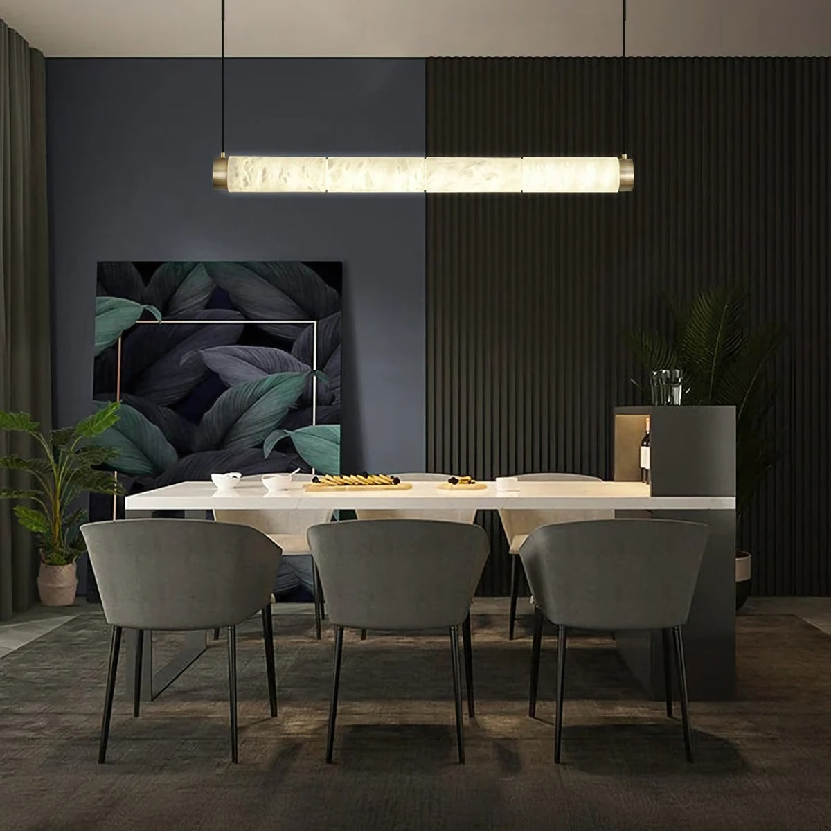 Marble Strip Pendant Lights