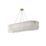 Alabaster & Crystal Dining Room Chandelier