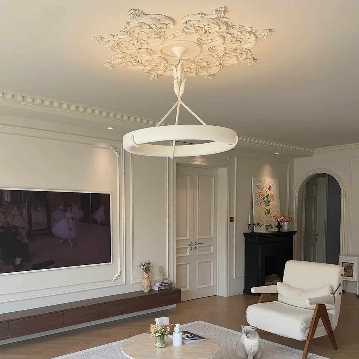 Marika Gypsum Chandelier