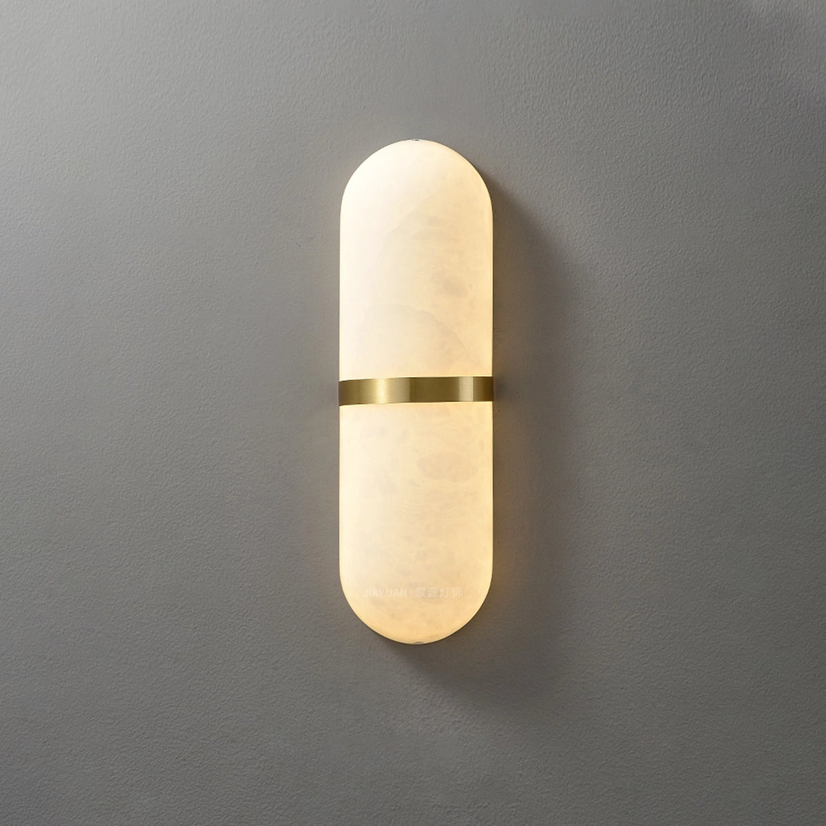 Marmo Alabaster Brass Wall Lamp
