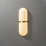 Marmo Alabaster Brass Wall Lamp