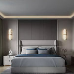 Marmo Alabaster Brass Wall Lamp