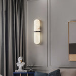 Marmo Alabaster Brass Wall Lamp