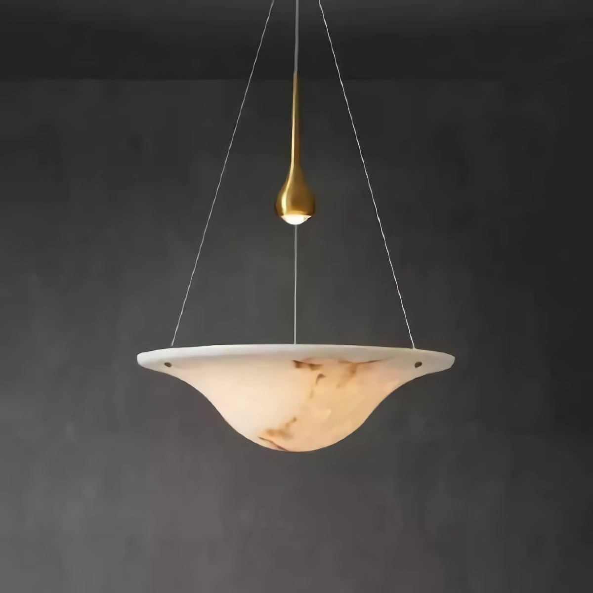 Minimalist Inverted Bowl Chandelier
