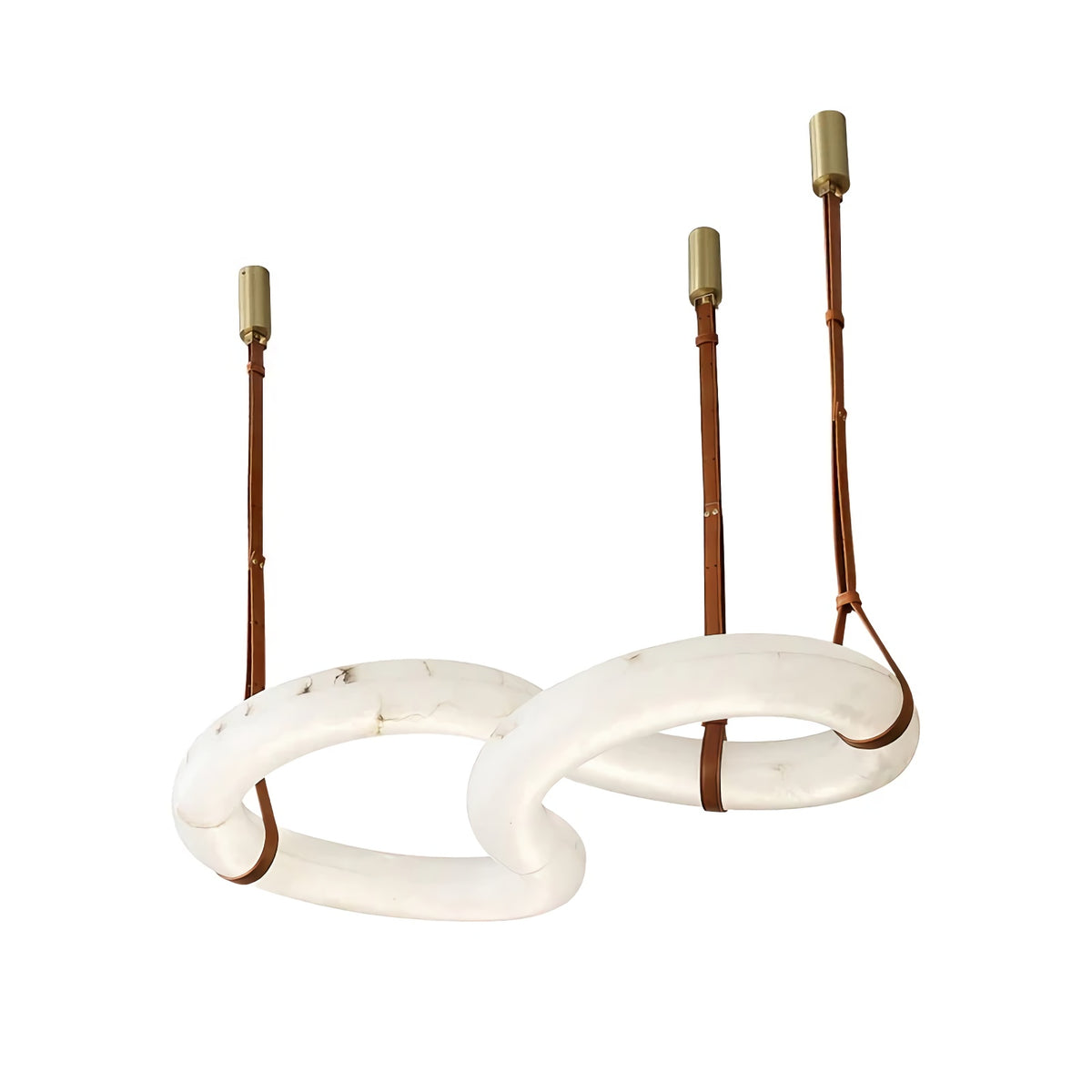 Mobius Ring Alabaster Chandelier