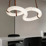 Mobius Ring Alabaster Chandelier