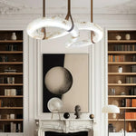 Mobius Ring Alabaster Chandelier