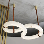 Mobius Ring Alabaster Chandelier