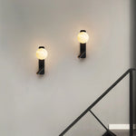 Modern Alabaster Ball Wall Lamp