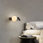 Modern Alabaster Ball Wall Lamp