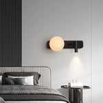 Modern Alabaster Ball Wall Lamp