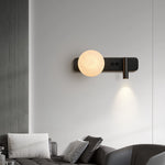 Modern Alabaster Ball Wall Lamp