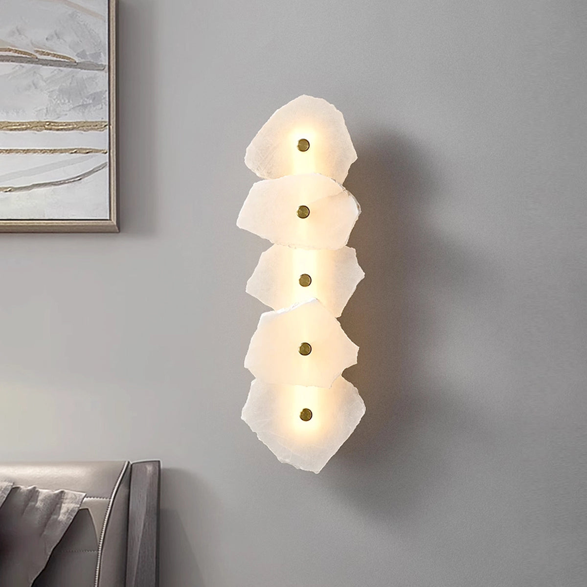 Modern Alabaster Petra Wall Lamp