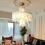 Modern AlabasterRegina Round Chandelier