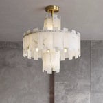 Modern AlabasterRegina Round Chandelier