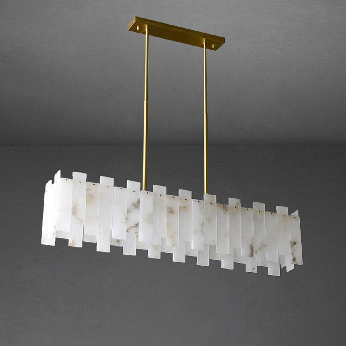 Modern AlabasterRegina Round Chandelier