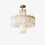 Modern AlabasterRegina Round Chandelier