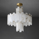 Modern AlabasterRegina Round Chandelier