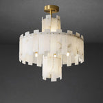 Modern AlabasterRegina Round Chandelier