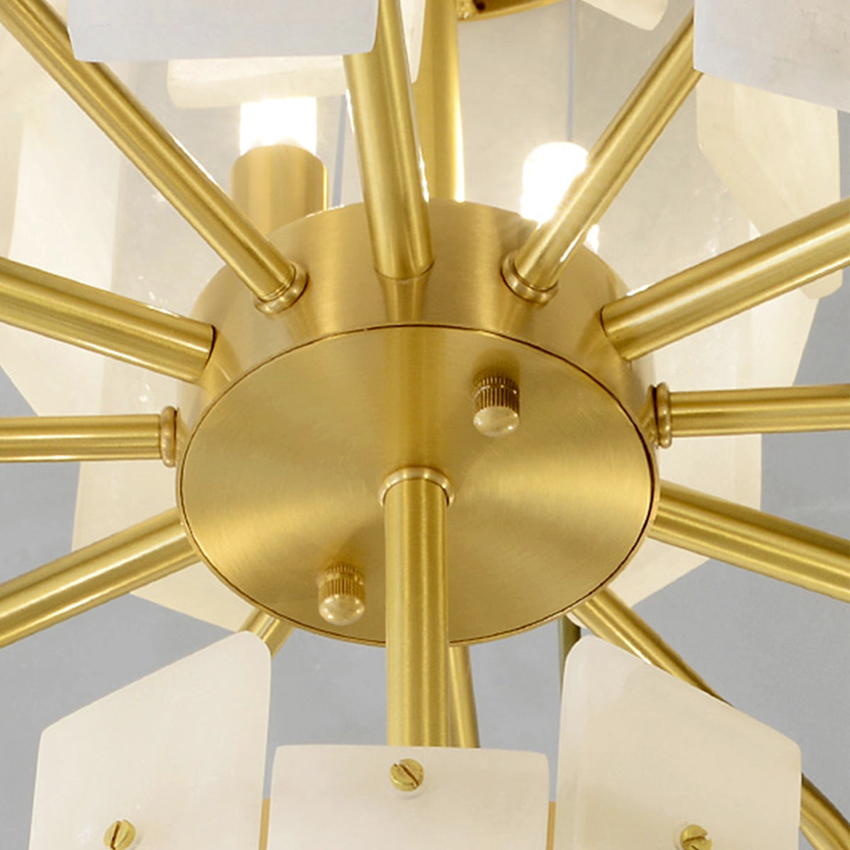 Modern AlabasterRegina Round Chandelier