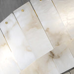Modern AlabasterRegina Round Chandelier
