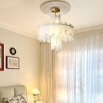 Modern AlabasterRegina Round Chandelier