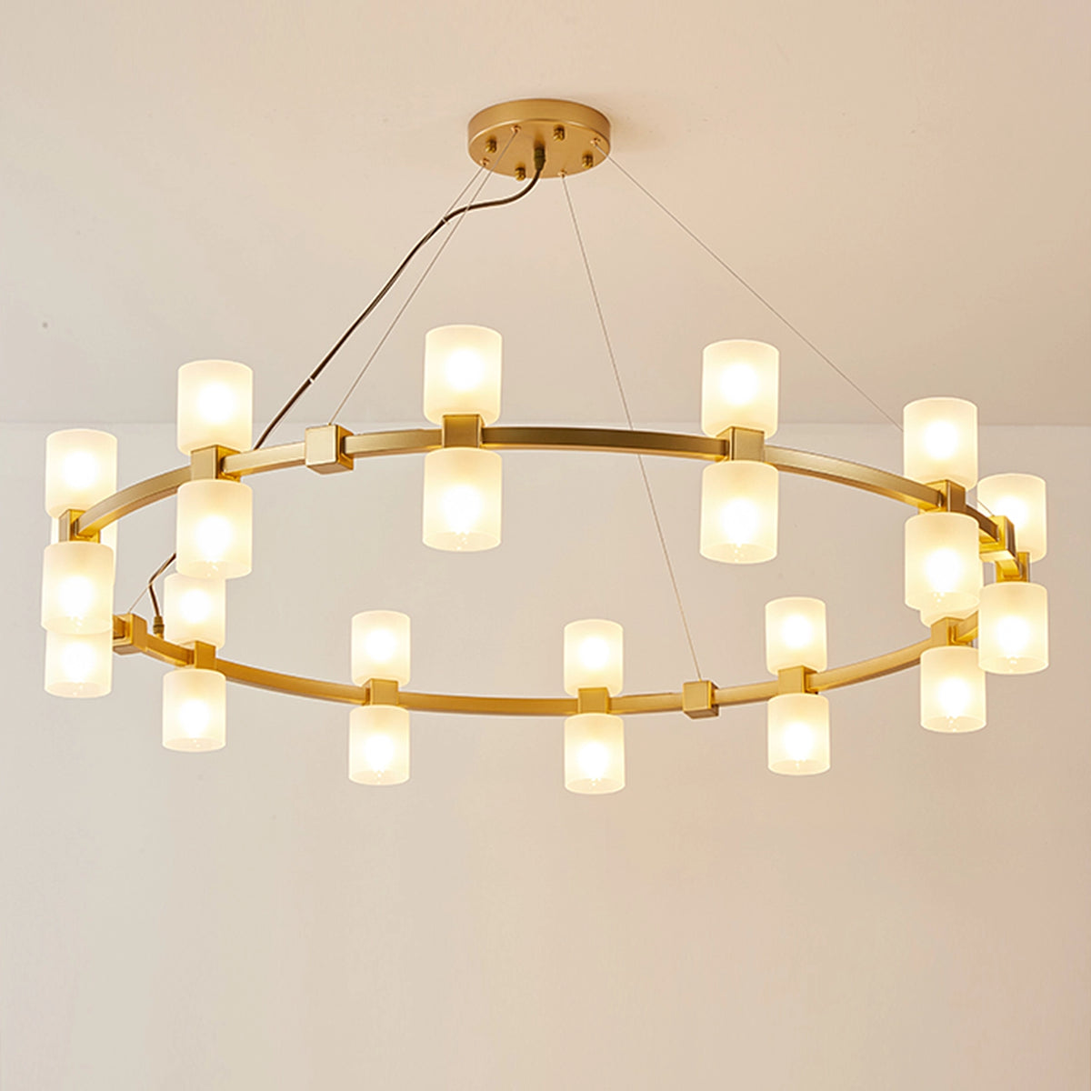 Modern GlassRound Chandelier