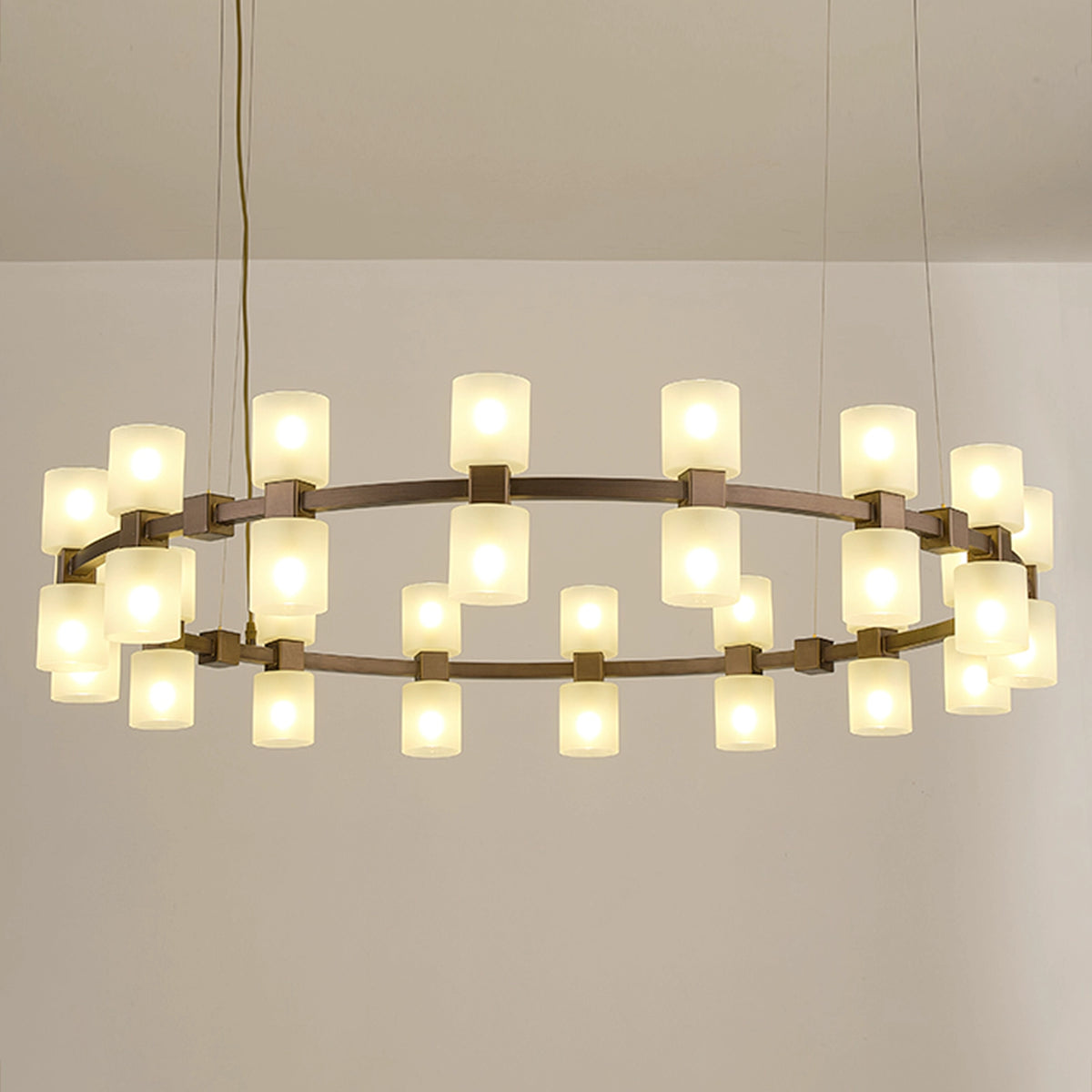 Modern GlassRound Chandelier