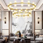 Modern GlassRound Chandelier