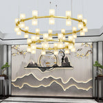 Modern GlassRound Chandelier
