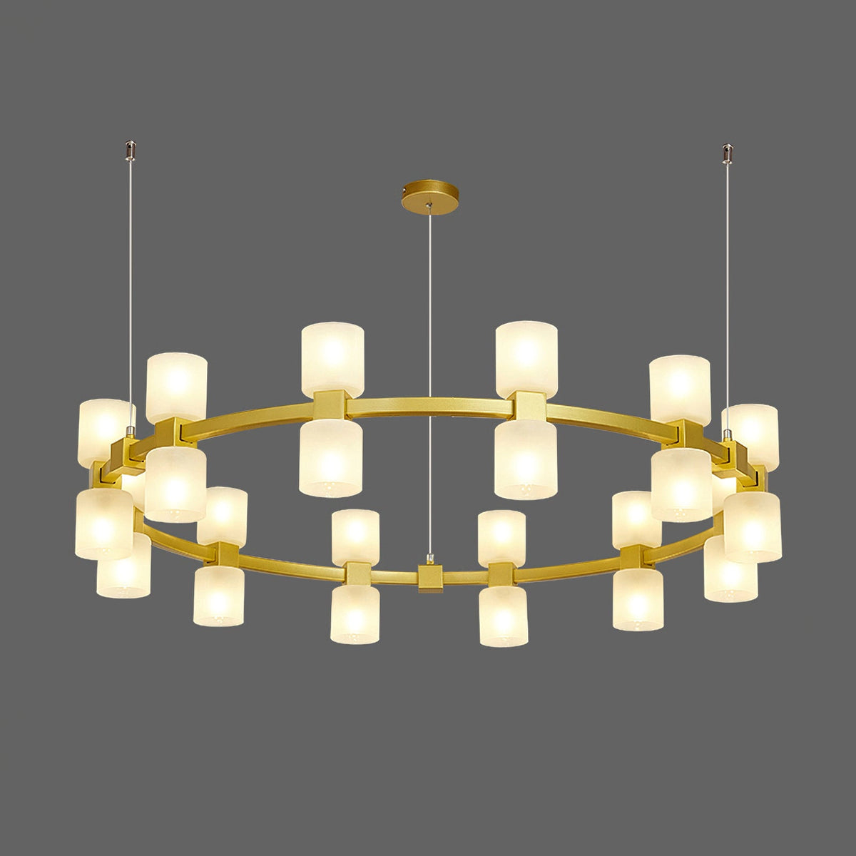 Modern GlassRound Chandelier