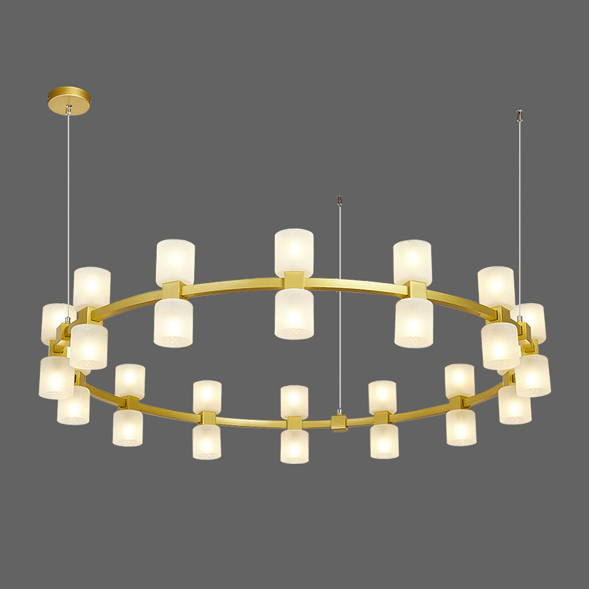 Modern GlassRound Chandelier