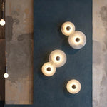 Modern Alabaster Round Wall Lamp