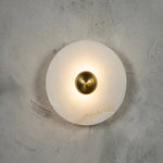 Modern Alabaster Round Wall Lamp