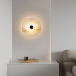 Modern Alabaster Round Wall Lamp