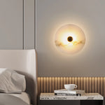 Modern Alabaster Round Wall Lamp