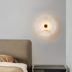 Modern Alabaster Round Wall Lamp