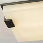 Modern Alabaster Square Ceiling Light