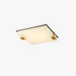 Modern Alabaster Square Ceiling Light