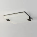 Modern Alabaster Square Ceiling Light
