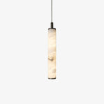 Modern Alabaster Tube Pendant Lamp