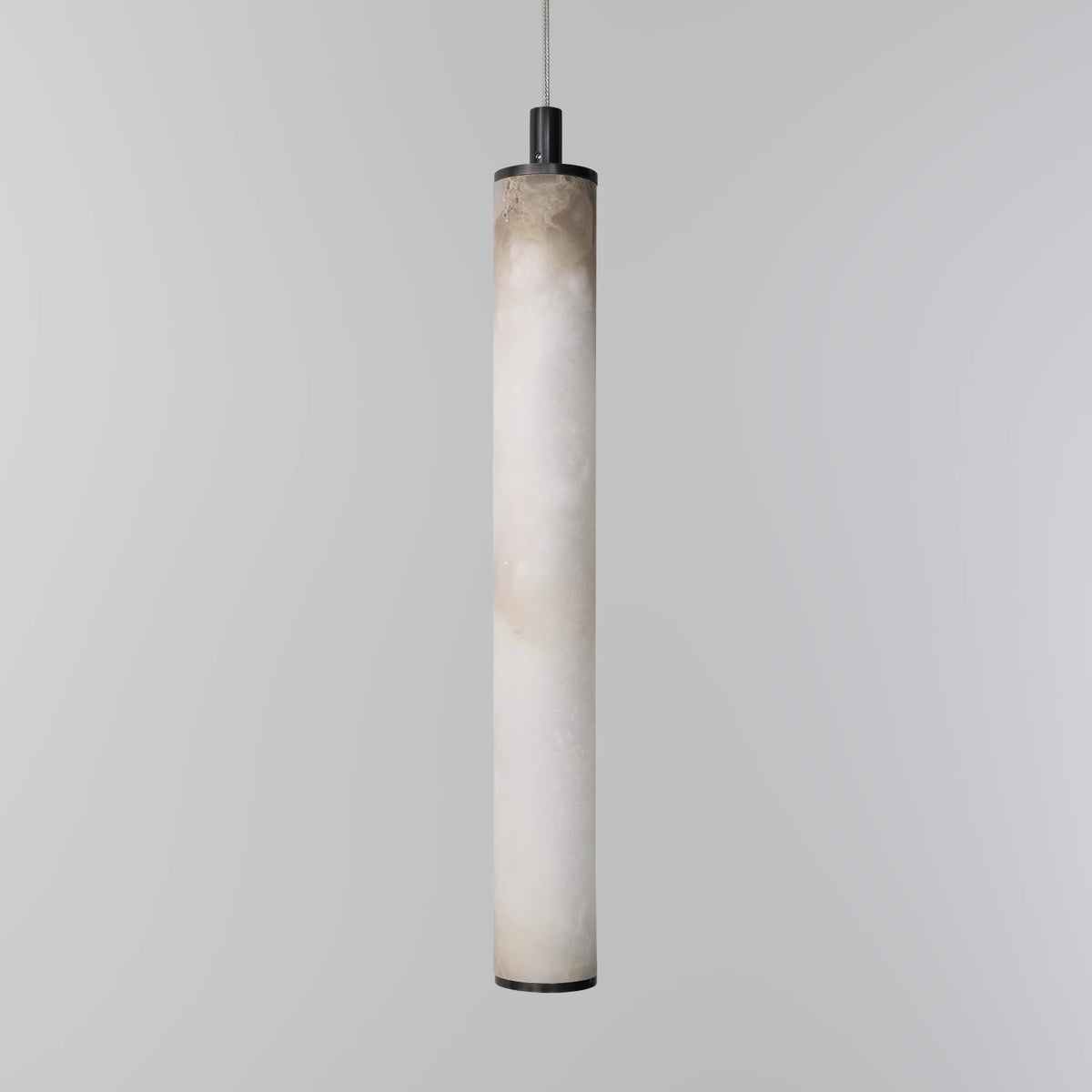 Modern Alabaster Tube Pendant Lamp