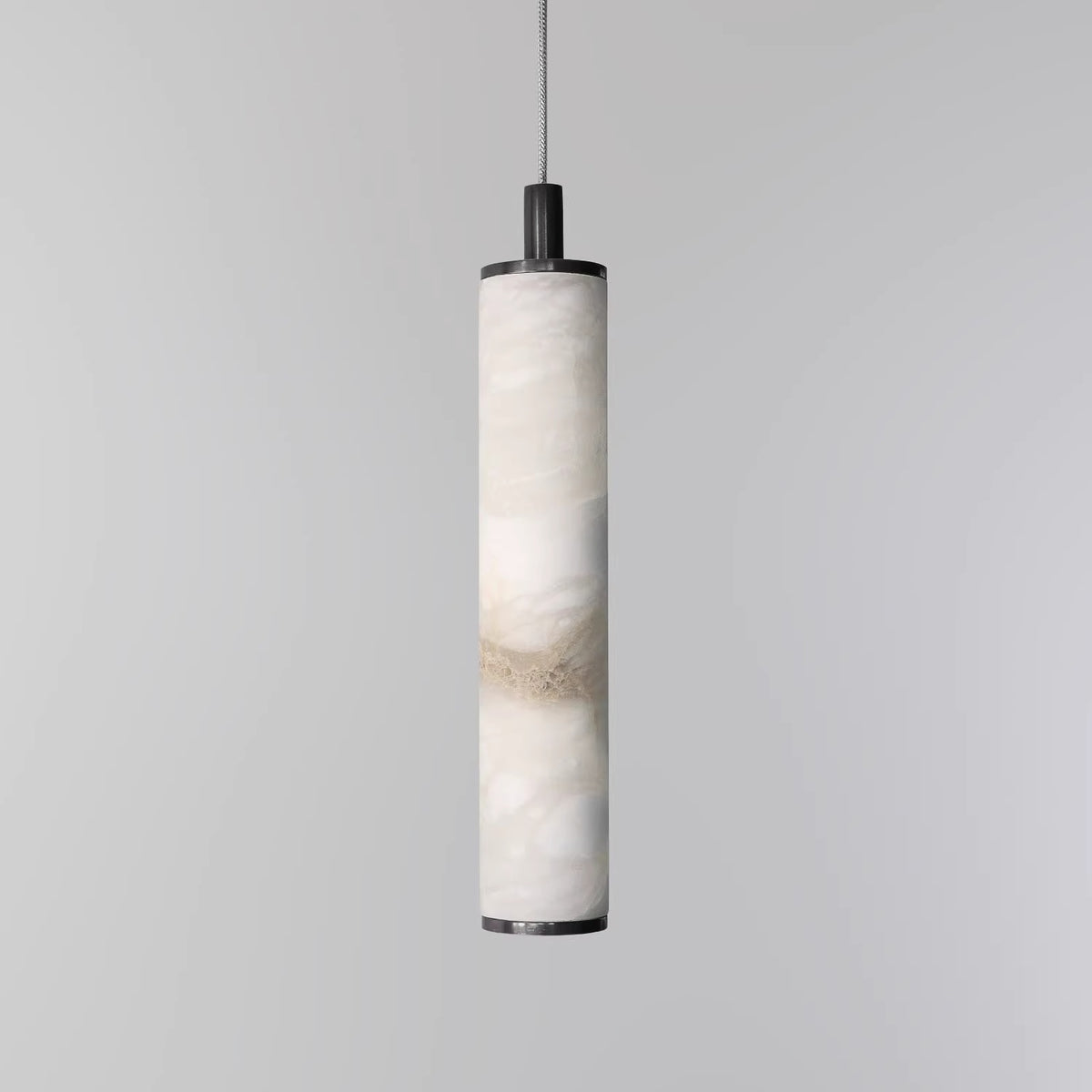 Modern Alabaster Tube Pendant Lamp