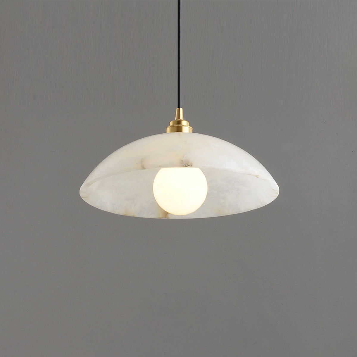 Modern Alabaster Umbrella Pendant Lamp